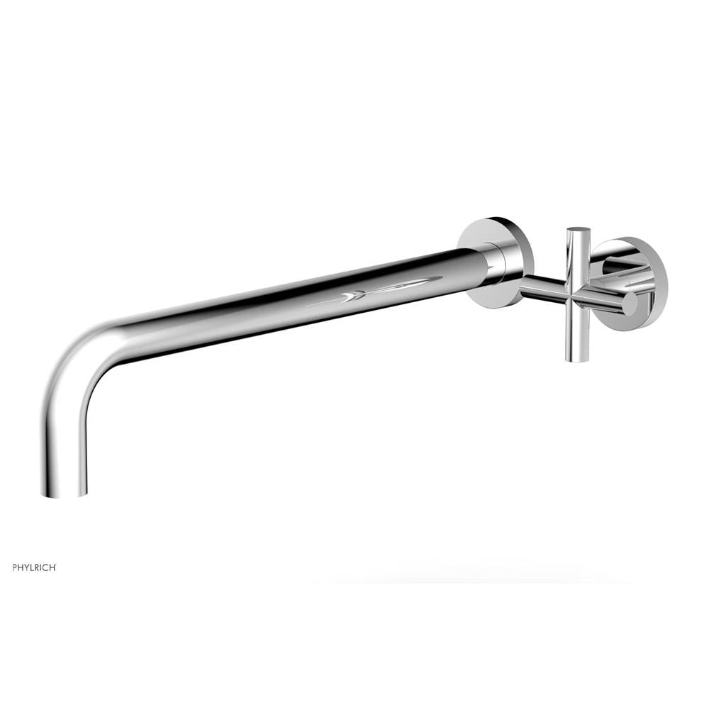 Phylrich - Single Cross Hdl W/L W 14'' Spt Transition - Polished Chrome