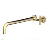 Phylrich - Single Cross Hdl W/L W 14'' Spt Transition - Satin Brass