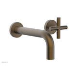 Phylrich - Single Hdl Wall Lav Set Cross Handle - Antique Brass