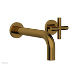 Phylrich - Single Hdl Wall Lav Set Cross Handle - Polished Gold