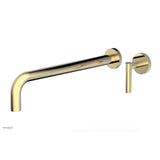 Phylrich - Single Lever Hdl W/L W 14'' Spt Transition - Polished Brass Uncoated
