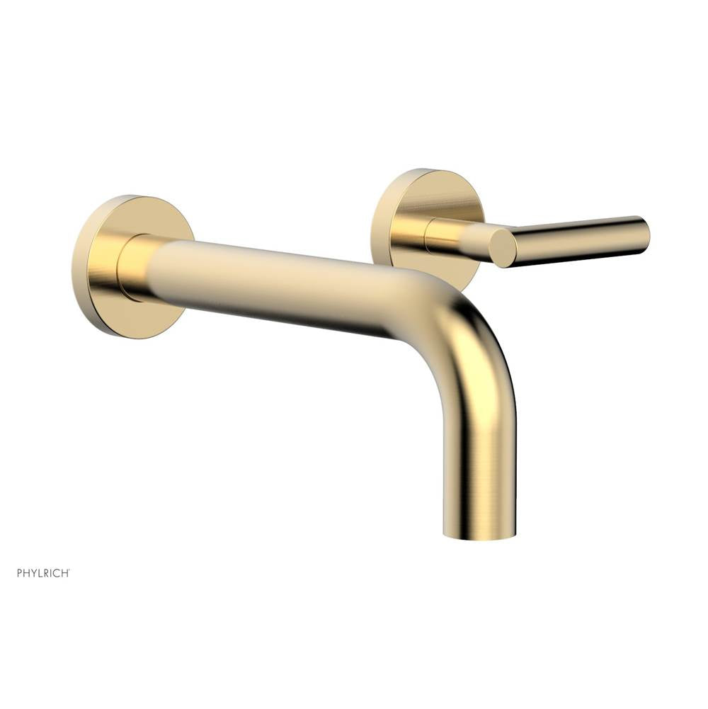 Phylrich - Single Hdl Wall Lav Set Lever Handle - Satin Brass