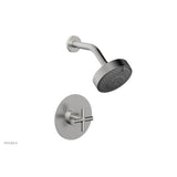 Phylrich - Pb Shower Set Cross Handle - Satin chrome