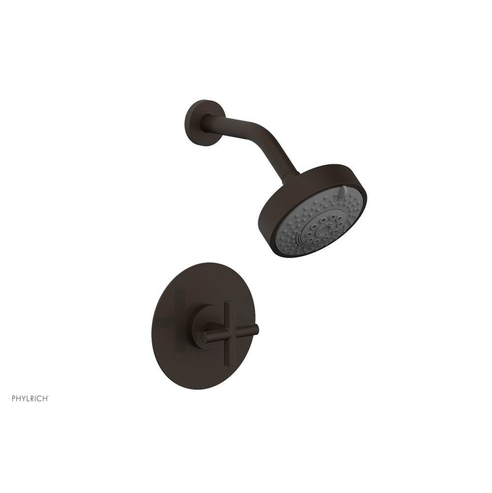 Phylrich - Pb Shower Set Cross Handle - Antique Bronze