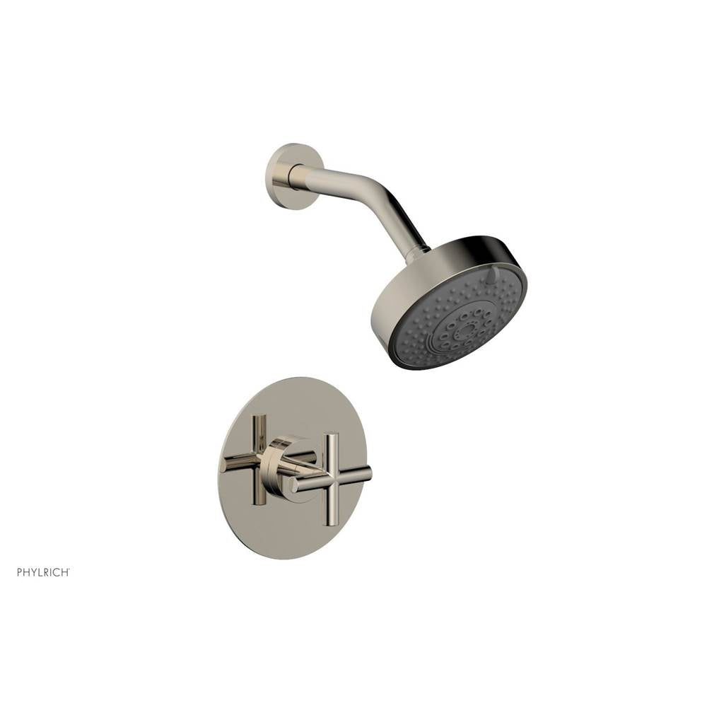 Phylrich - Pb Shower Set Cross Handle - Polished Nickel