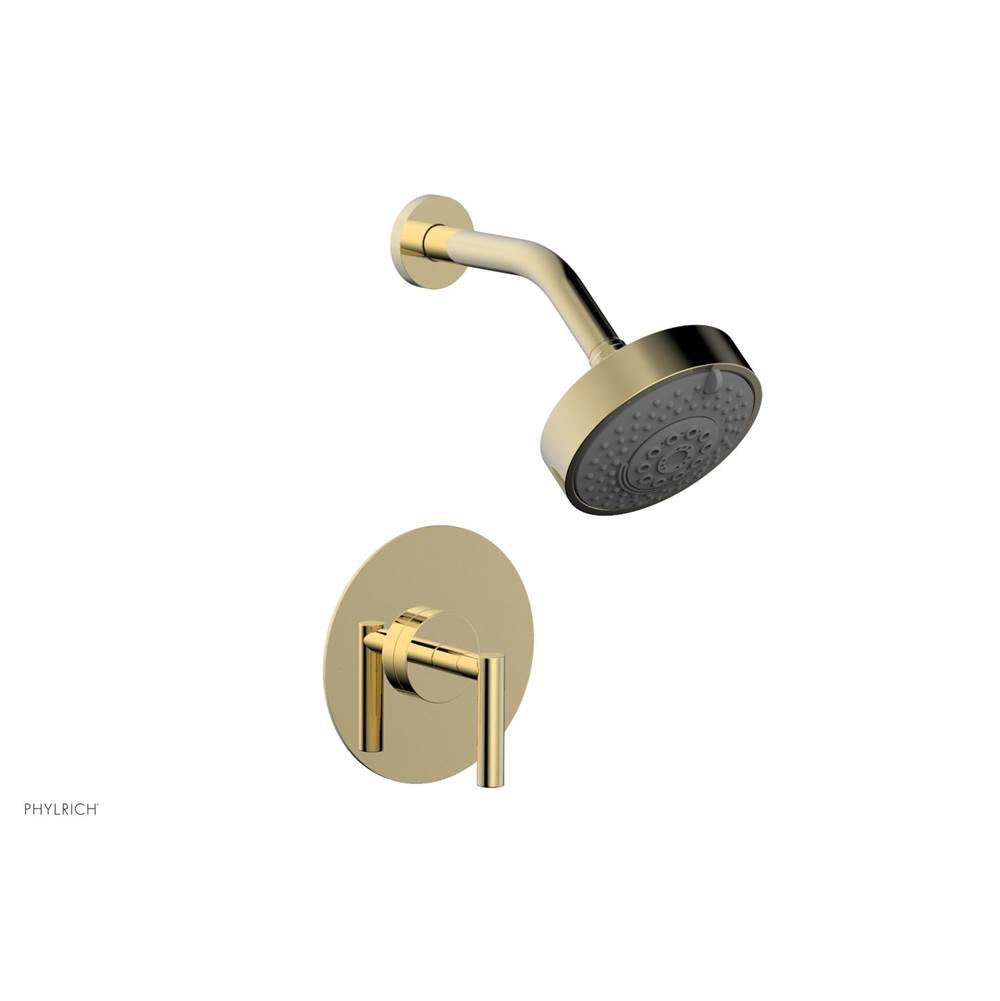 Phylrich - Pb Shower Set Lever Handle - Polished Brass Uncoated