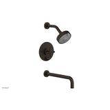 Phylrich - Pb T/S Set 12'' Spt,Crs Hdl - Antique Bronze