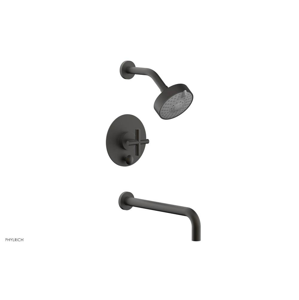Phylrich - Pb T/S Set 12'' Spt,Crs Hdl - Oil Rubbed Bronze