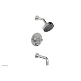 Phylrich - Pb Tub & Shower Set Cross Handle - Pewter