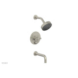 Phylrich - Pb Tub & Shower Set Cross Handle - Polished Brass Uncoated