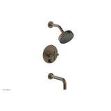 Phylrich - Pb Tub & Shower Set Cross Handle - Antique Brass