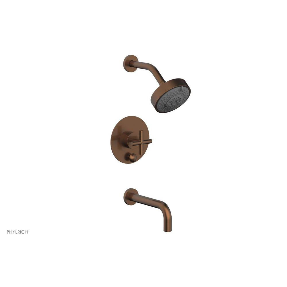 Phylrich - Pb Tub & Shower Set Cross Handle - Polished Chrome