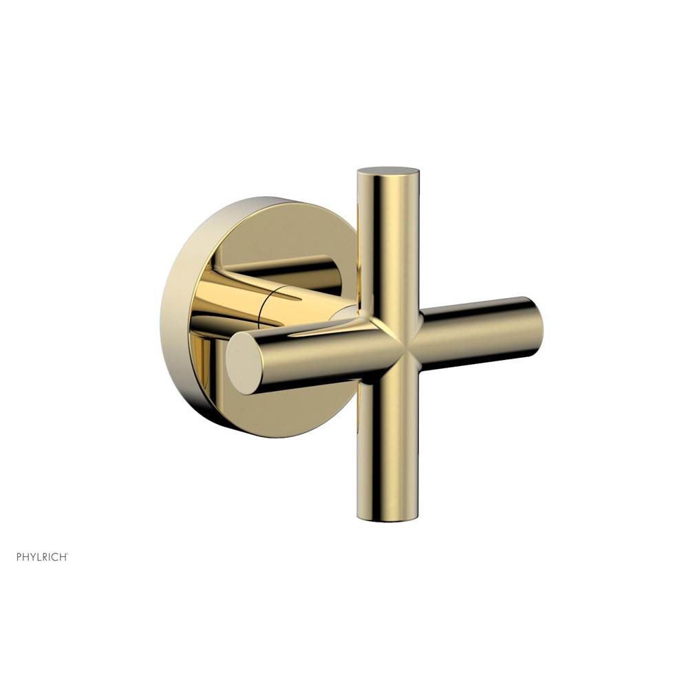 Phylrich - Vol Contrl/Div Trim Cross Handle - Polished Brass Uncoated
