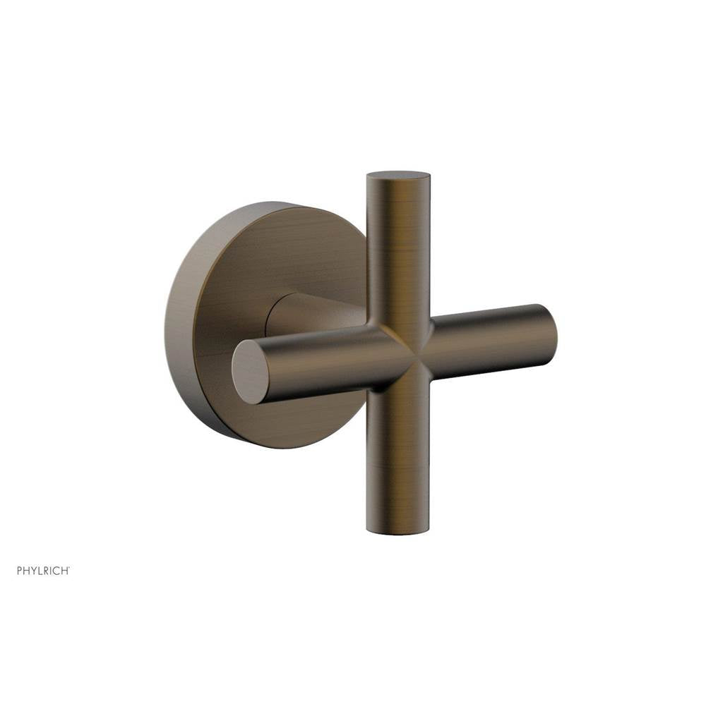 Phylrich - TRANSITION - Volume Control/Diverter Trim - Cross Handle 120-35 - Old English Brass