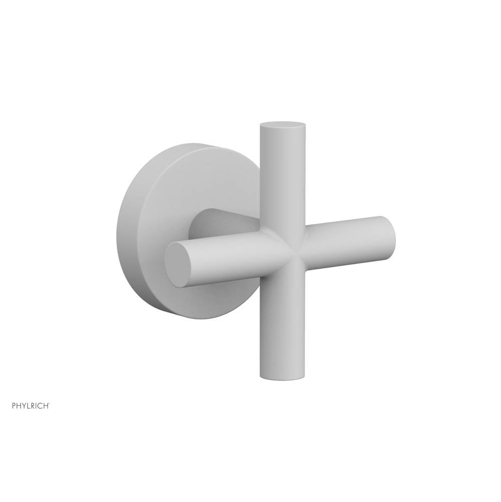 Phylrich - Vol Contrl/Div Trim Cross Handle - Satin White