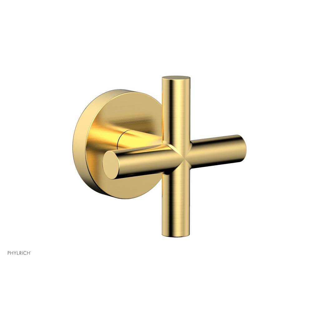 Phylrich - Vol Contrl/Div Trim Cross Handle - Satin Gold