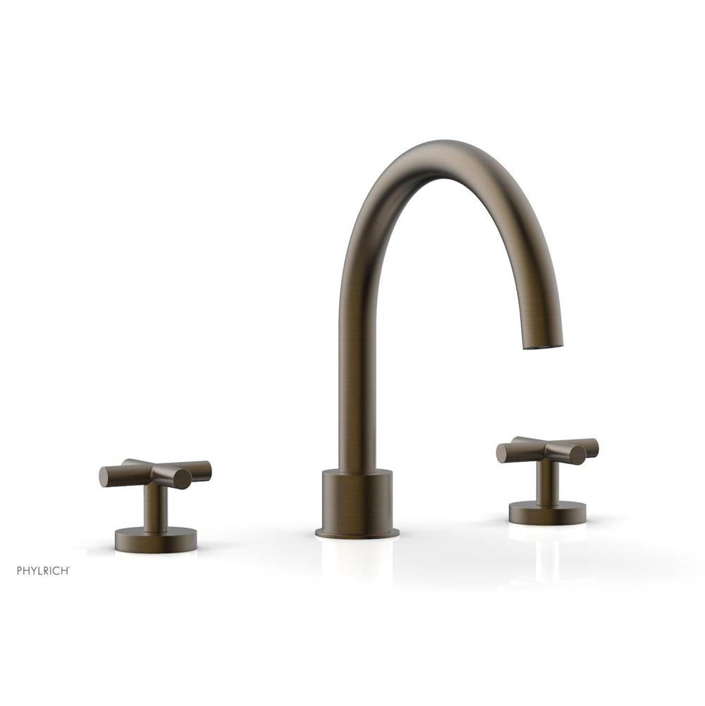 Phylrich - TRANSITION - Deck Tub Set - Cross Handles 120-40 - Old English Brass