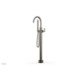 Phylrich - Floor Mounted Tub Filler Lever Hdl W/Handshwr-Tall - Pewter