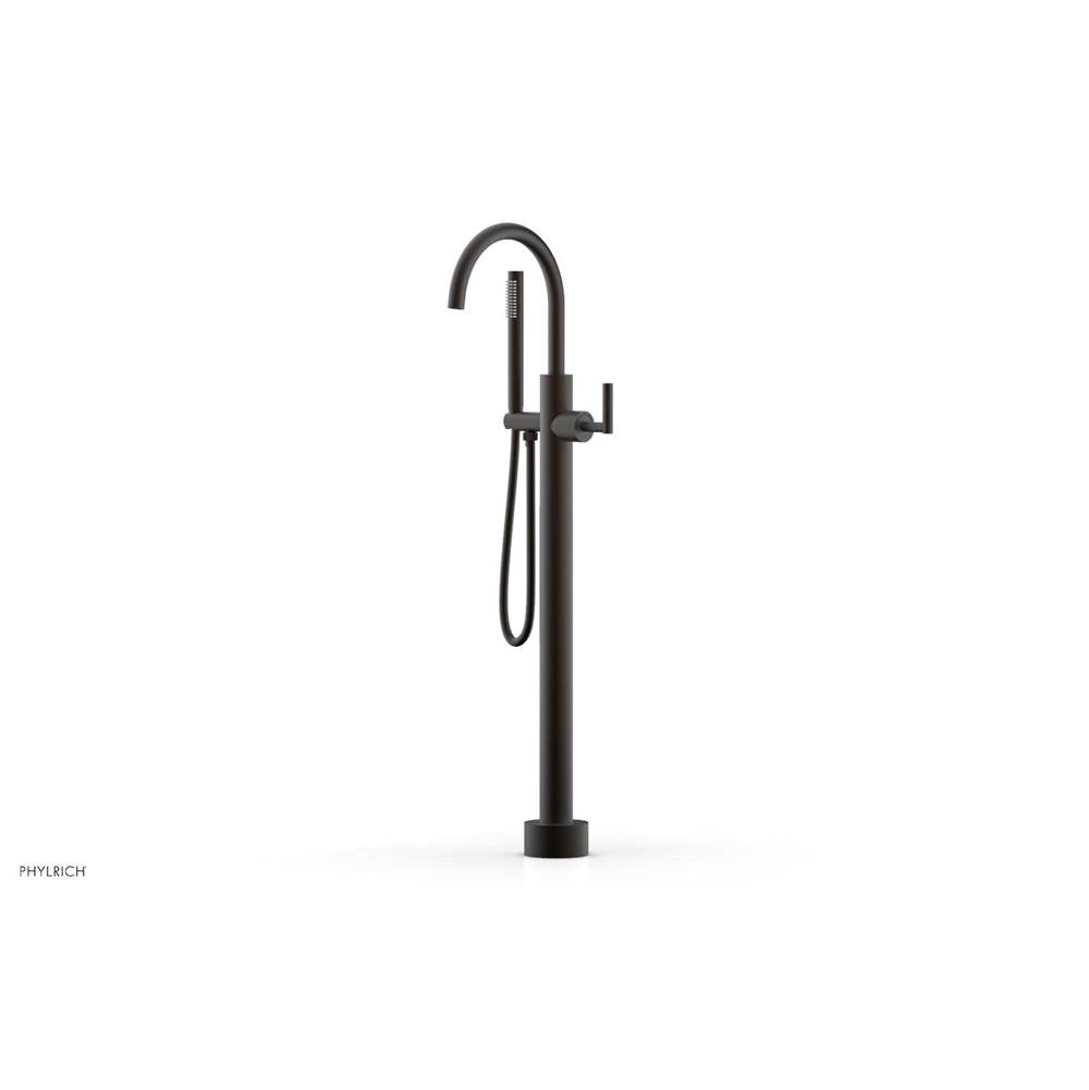 Phylrich - Floor Mounted Tub Filler Lever Hdl W/Handshwr-Tall - Oil Rubbed Bronze