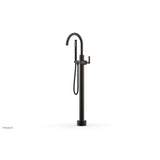 Phylrich - Floor Mounted Tub Filler Lever Hdl W/Handshwr-Tall - Oil Rubbed Bronze