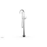 Phylrich - Floor Mounted Tub Filler Lever Hdl W/Handshwr-Tall - Polished Chrome
