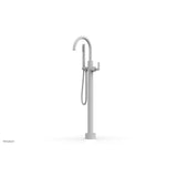 Phylrich - Floor Mounted Tub Filler Lever Hdl W/Handshwr-Tall - Satin White