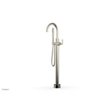 Phylrich - Floor Mounted Tub Filler Lever Hdl W/Handshwr-Tall - Polished Nickel
