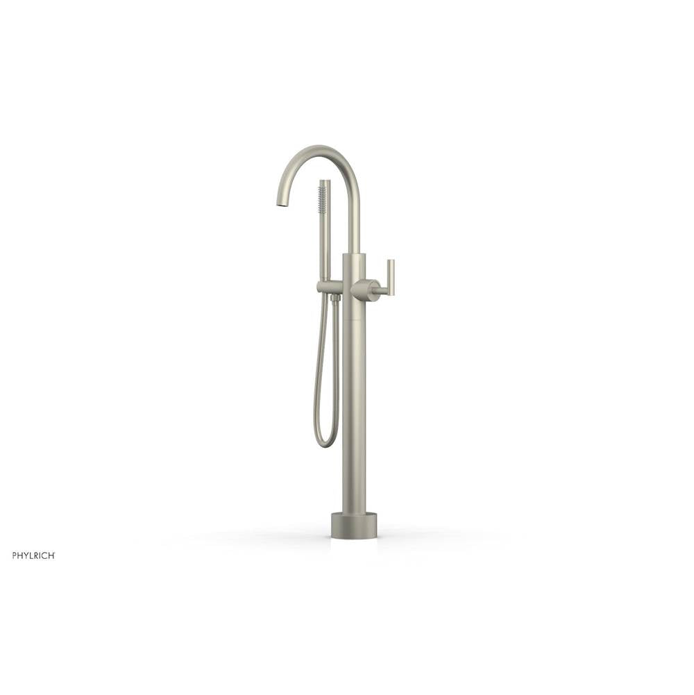 Phylrich - Floor Mounted Tub Filler Lever Hdl W/Handshwr-Short - Burnished Nickel