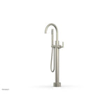Phylrich - Floor Mounted Tub Filler Lever Hdl W/Handshwr-Short - Burnished Nickel