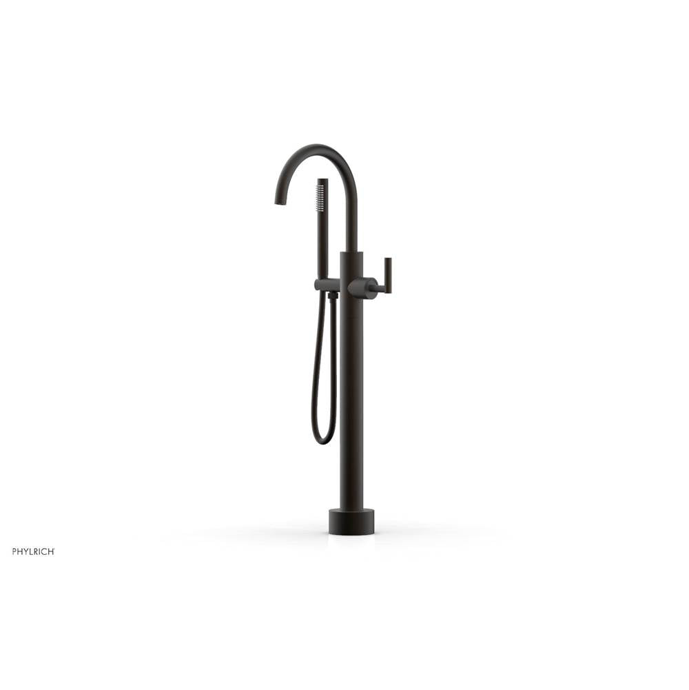 Phylrich - Floor Mounted Tub Filler Lever Hdl W/Handshwr-Short - Oil Rubbed Bronze