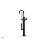 Phylrich - Floor Mounted Tub Filler Lever Hdl W/Handshwr-Short - Oil Rubbed Bronze