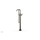 Phylrich - Floor Mounted Tub Filler Lever Hdl W/Handshwr-Tall - Pewter