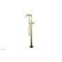 Phylrich - Floor Mounted Tub Filler Lever Hdl W/Handshwr-Tall - Polished Brass Uncoated