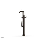 Phylrich - Floor Mounted Tub Filler Lever Hdl W/Handshwr-Tall - Antique Bronze