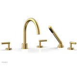 Phylrich - Deck Tub Set W H/Shwr Lever Handle - Burnished Gold