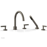 Phylrich - Deck Tub Set W H/Shwr Lever Handle - Pewter
