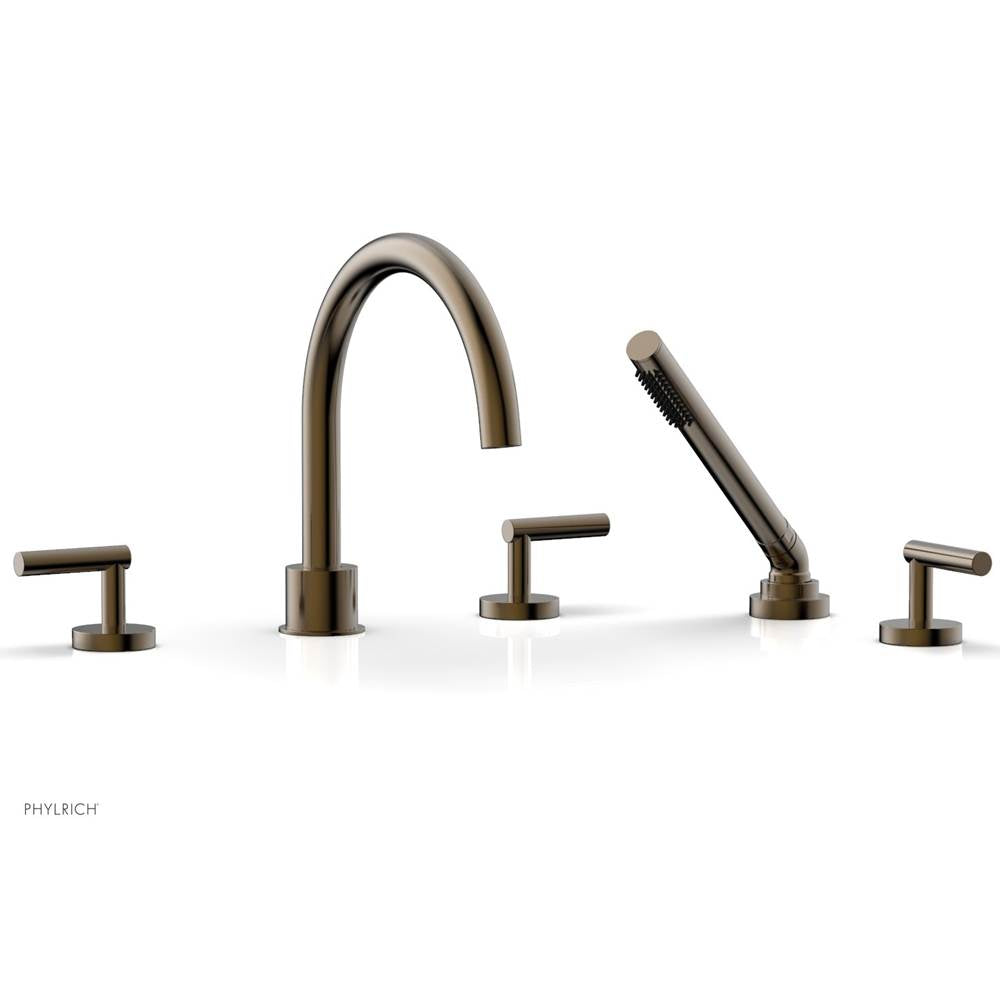 Phylrich - Deck Tub Set W H/Shwr Lever Handle - Antique Brass