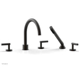 Phylrich - Deck Tub Set W H/Shwr Lever Handle - Oil Rubbed Bronze