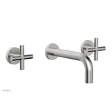 Phylrich - Wall Tub Set Cross Handle - Satin chrome