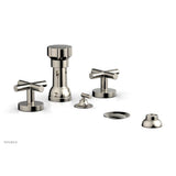 Phylrich - Four Hole Bidet Set Cross Handle - Polished Nickel