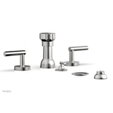 Phylrich - Four Hole Bidet Set Lever Handle - Satin chrome