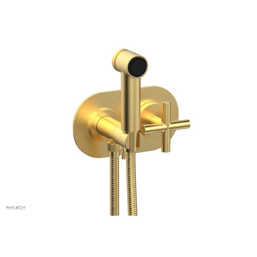 Phylrich - Wall Mounted Bidet Cross Handle - Satin chrome