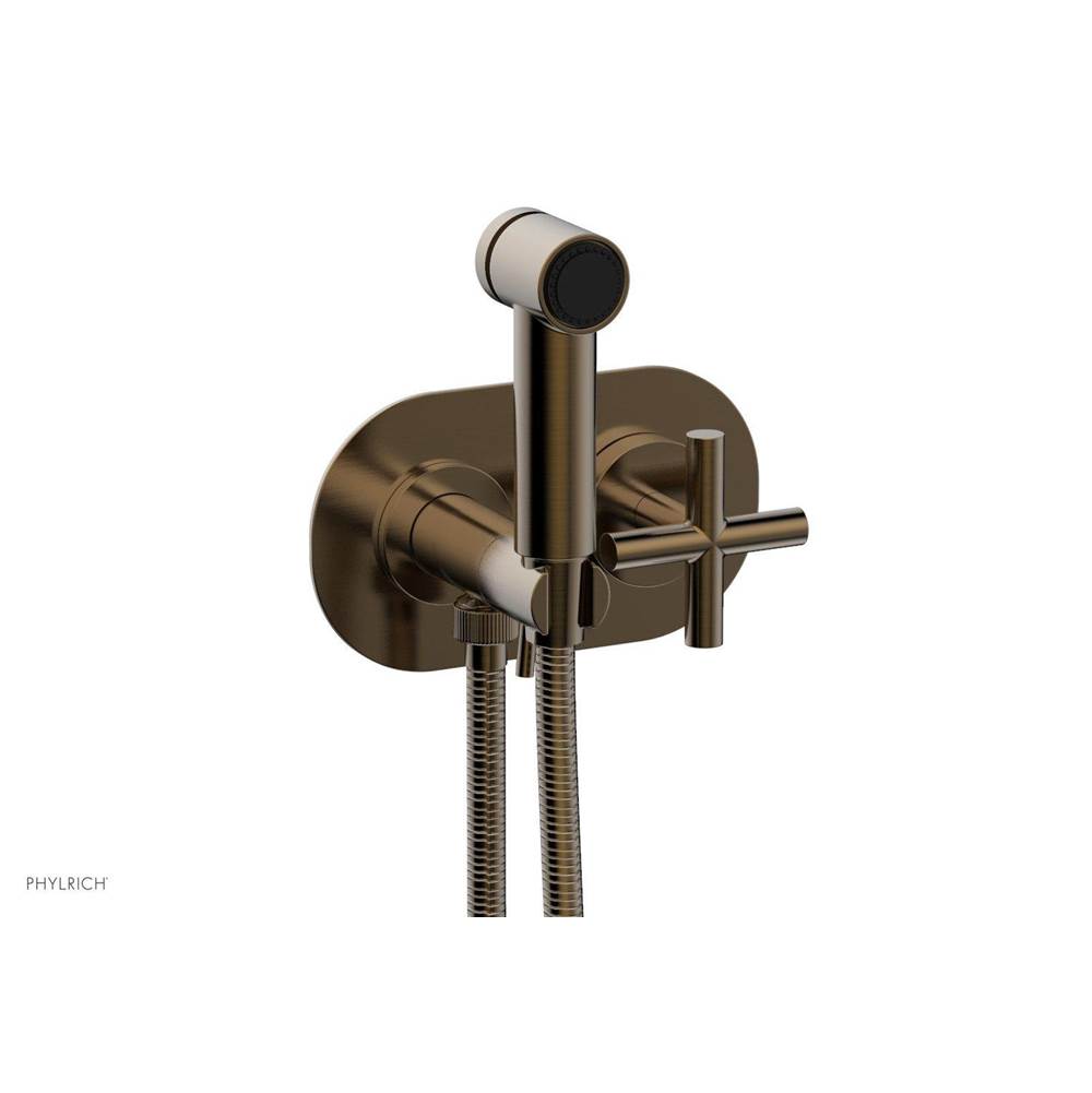Phylrich - Wall Mounted Bidet Cross Handle - Antique Brass