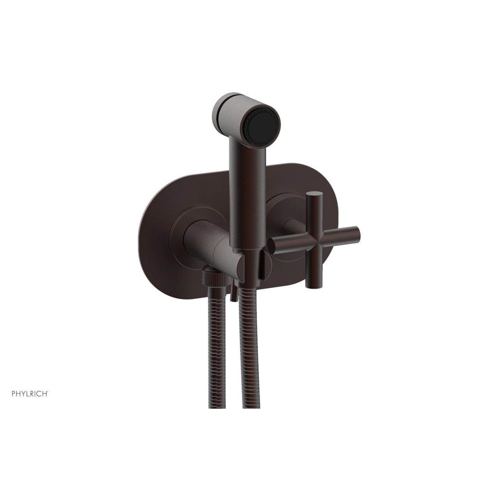 Phylrich - Wall Mounted Bidet Cross Handle - Weathered Copper