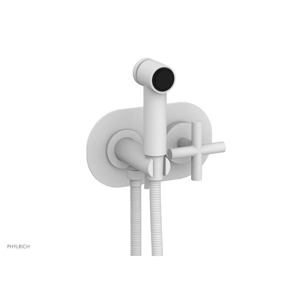 Phylrich - Wall Mounted Bidet Cross Handle - Satin White