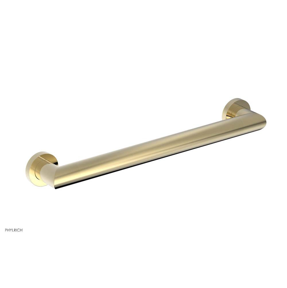 Phylrich - 18'' Grab Bar - Polished Brass Uncoated