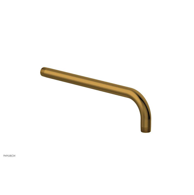 Phylrich - French Brass (Living Finish) 12'' 90 Degree Wall Shower Arm - French Brass