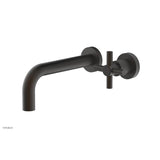 Phylrich - Basic Single Handle Wall Lavatory Set - Cross Handle - Oil Rubbed Bronze