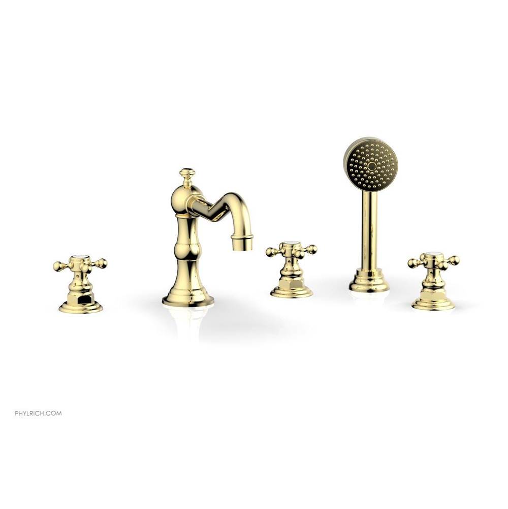 Phylrich - Deck Tub Set W/ Hs - Polished Brass