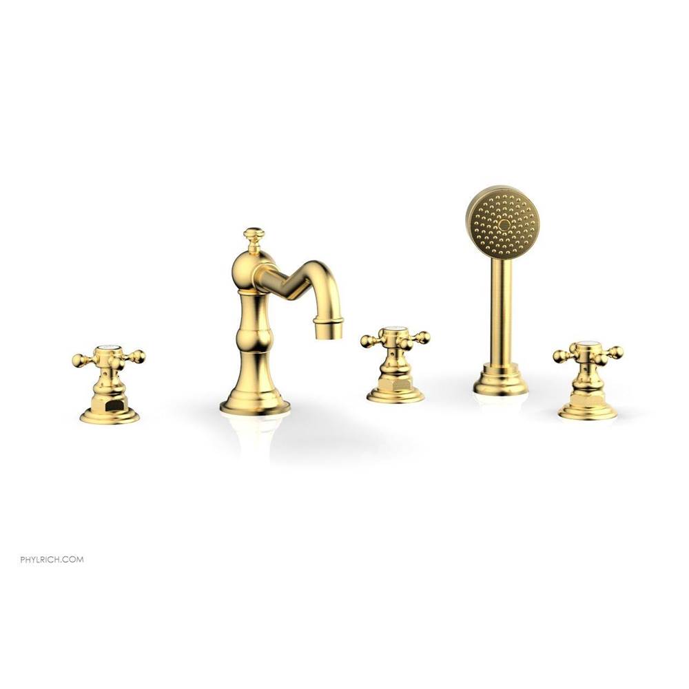 Phylrich - Deck Tub Set W/ Hs - Satin Gold